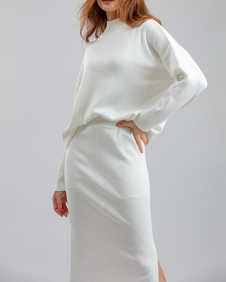 Casual Loose Fashion Long Skirt Two-piece Set