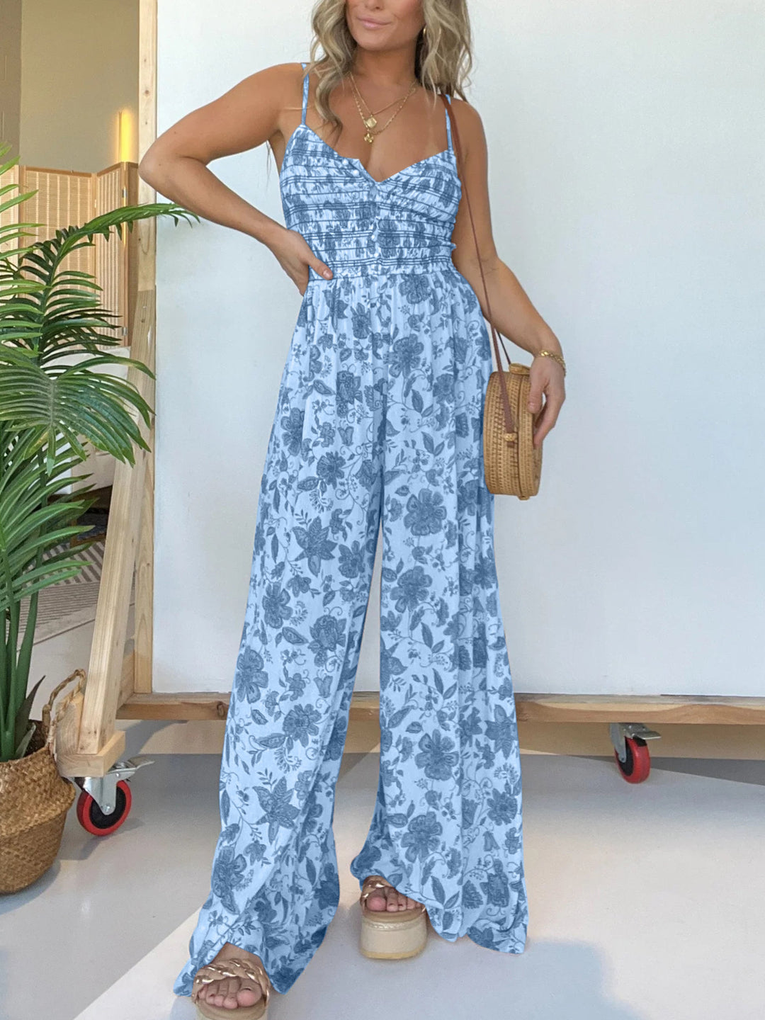 Helene™| Coco Palm Jumpsuit