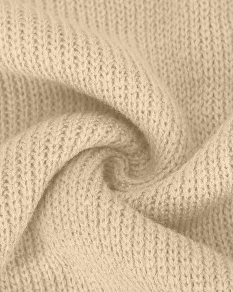 Lantern Sleeve Mock Neck Pullover with Ribbed Cinch Hem Batwing Sweater