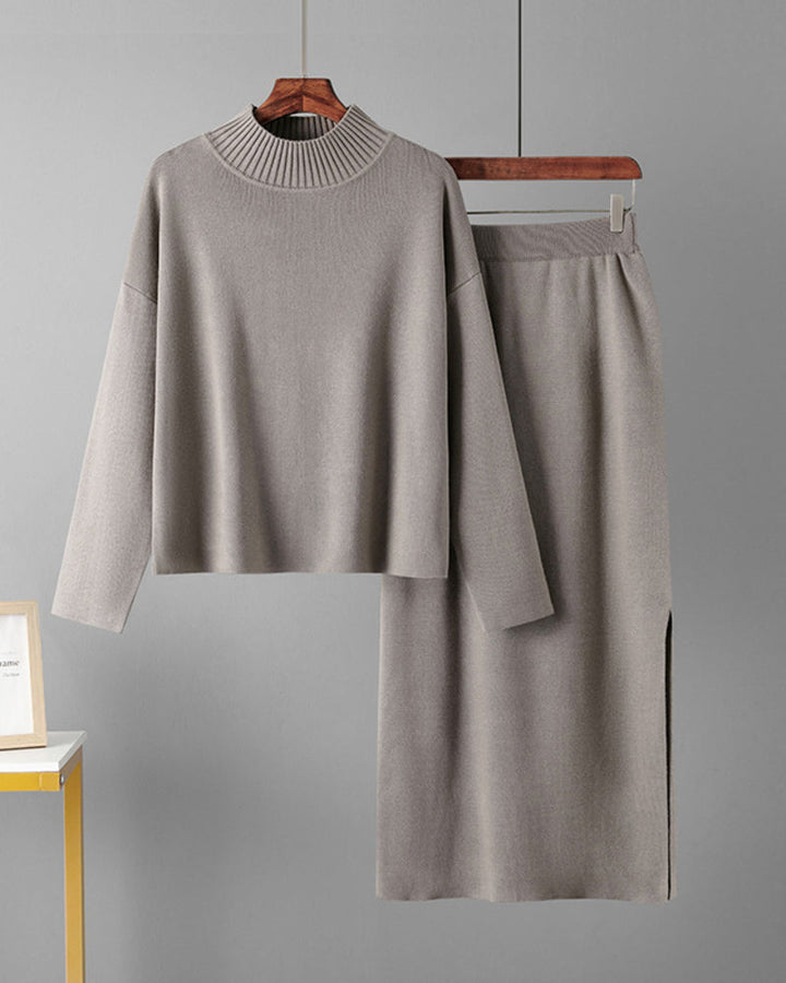 Casual Loose Fashion Long Skirt Two-piece Set