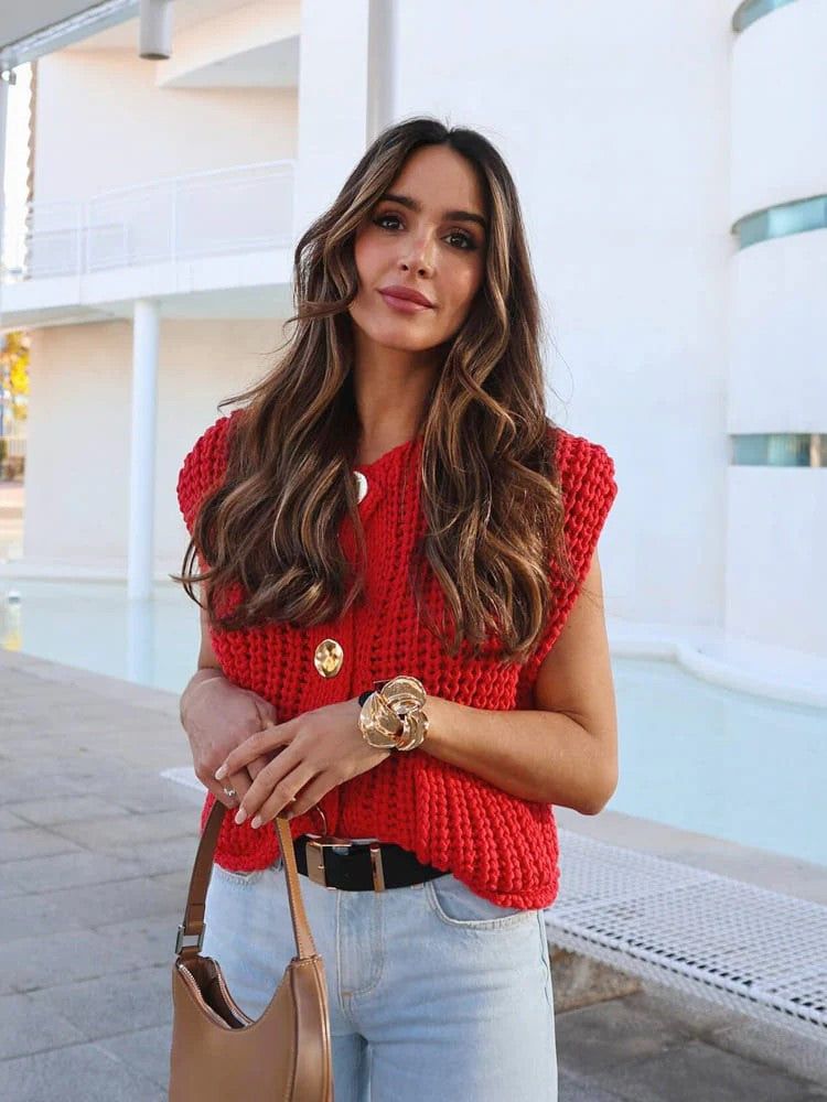 OLIVIA™ - CHUNKY KNIT VEST