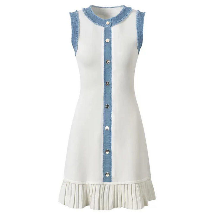 Mirabelle Button-Front Shift Dress