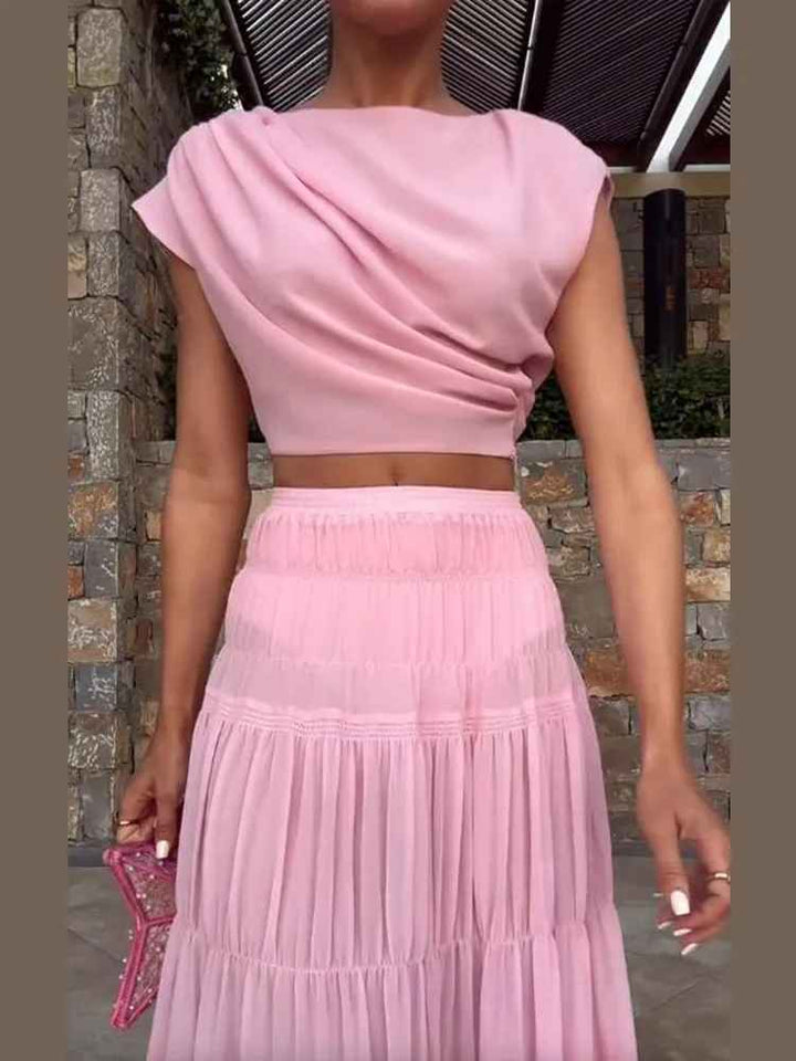 CAMILA |  Layerred Maxi Skirt Set