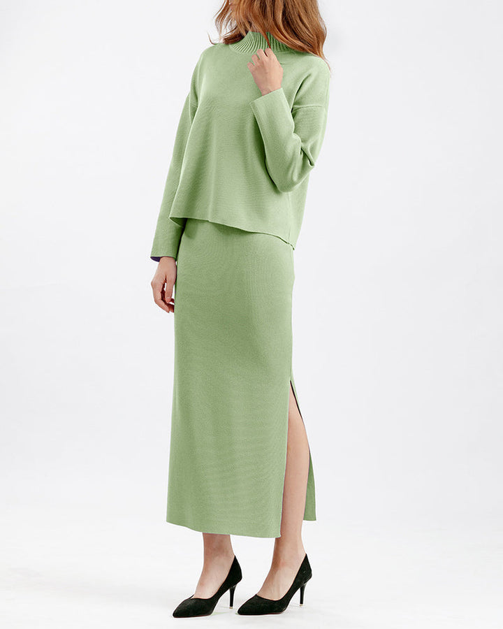 Casual Loose Fashion Long Skirt Two-piece Set