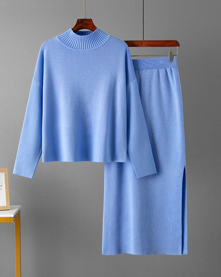 Casual Loose Fashion Long Skirt Two-piece Set