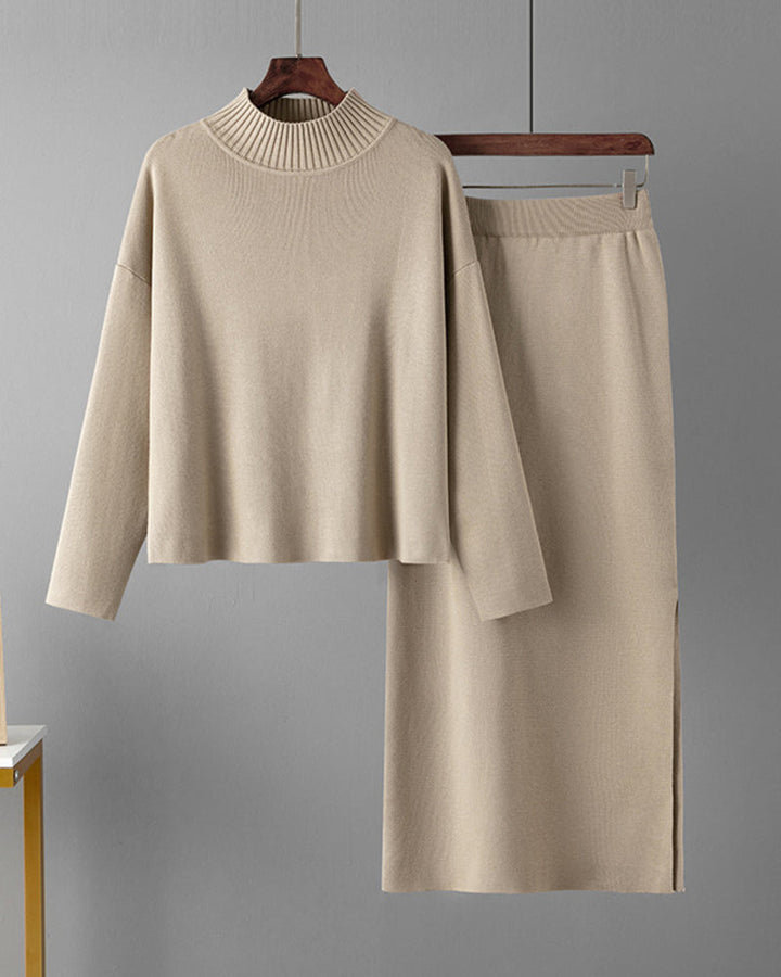 Casual Loose Fashion Long Skirt Two-piece Set