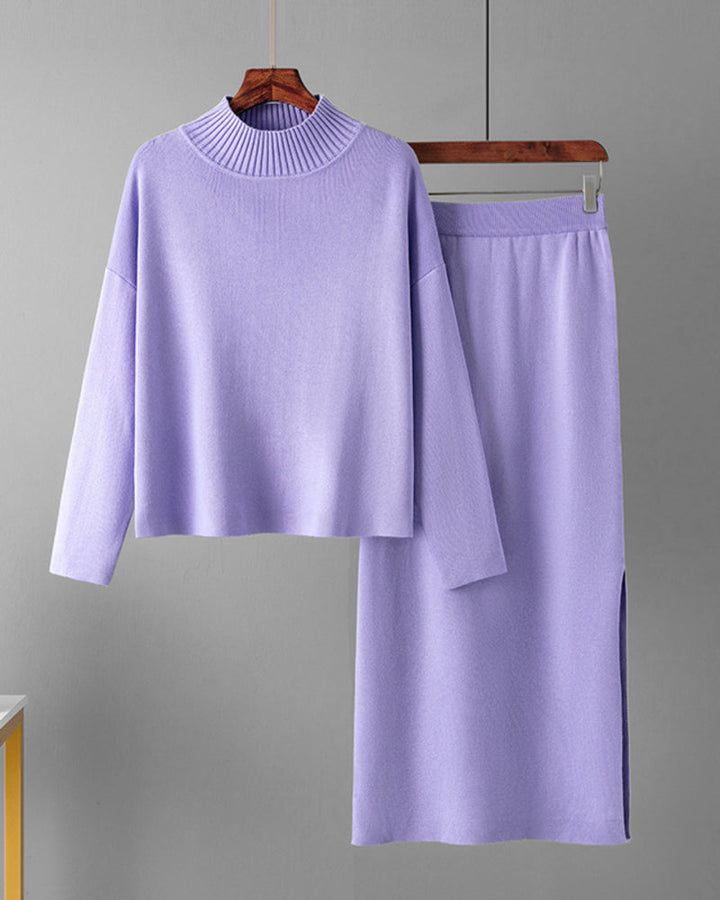 Casual Loose Fashion Long Skirt Two-piece Set