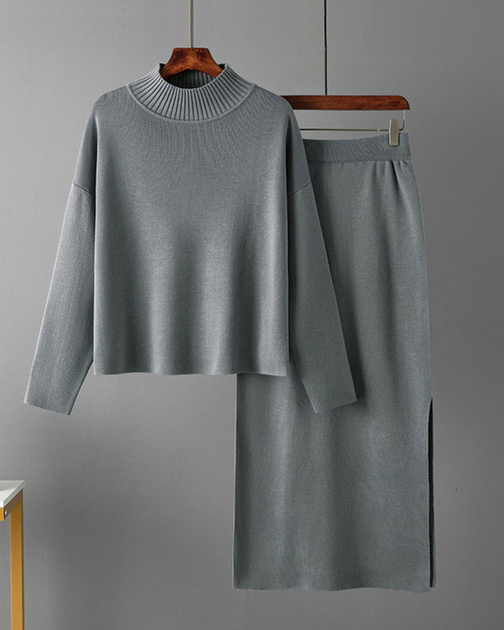 Casual Loose Fashion Long Skirt Two-piece Set