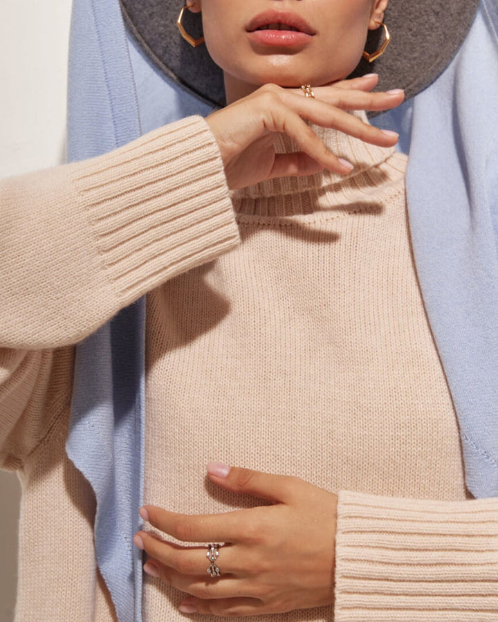 Turtleneck Sweater Casual Loose Knitted Pullover Tops