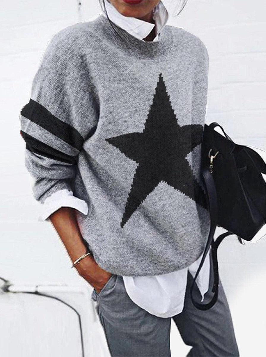 LEILA™ |Chic Grey Sweater