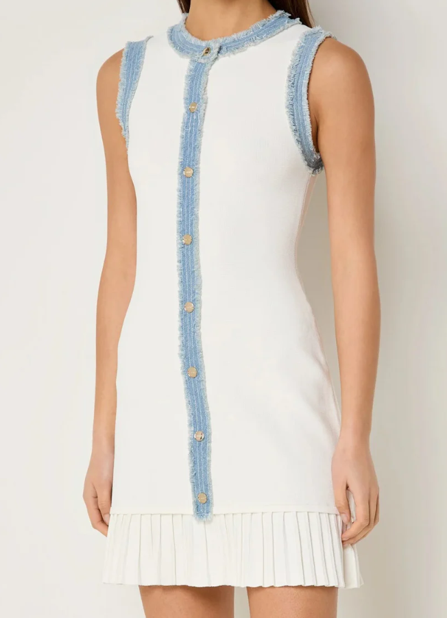 Mirabelle Button-Front Shift Dress