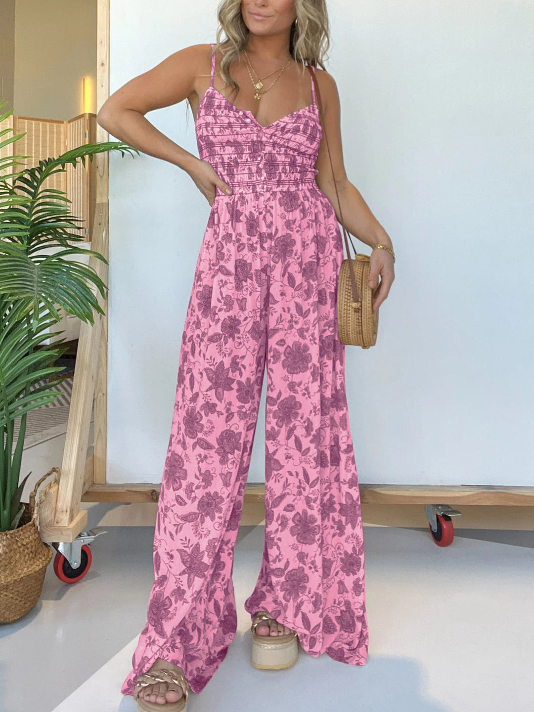 Helene™| Coco Palm Jumpsuit