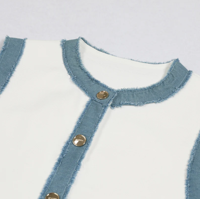 Mirabelle Button-Front Shift Dress