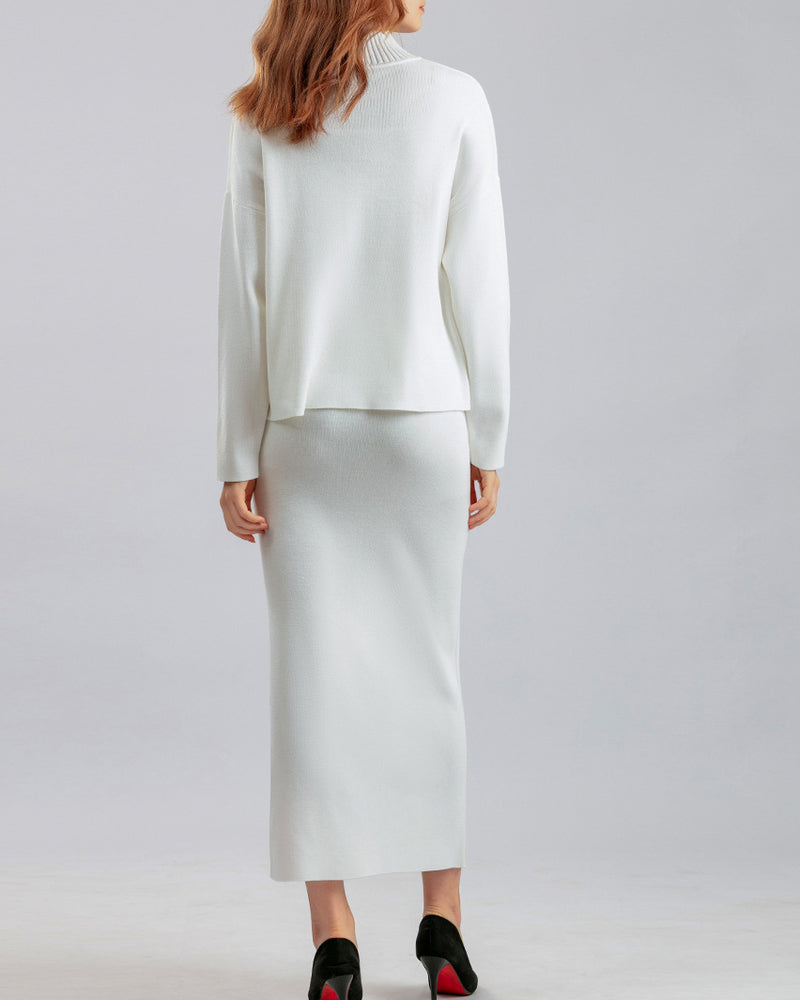 Casual Loose Fashion Long Skirt Two-piece Set