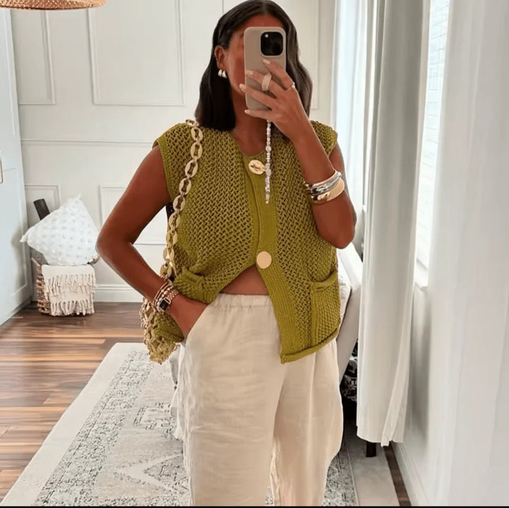 OLIVIA™ - CHUNKY KNIT VEST