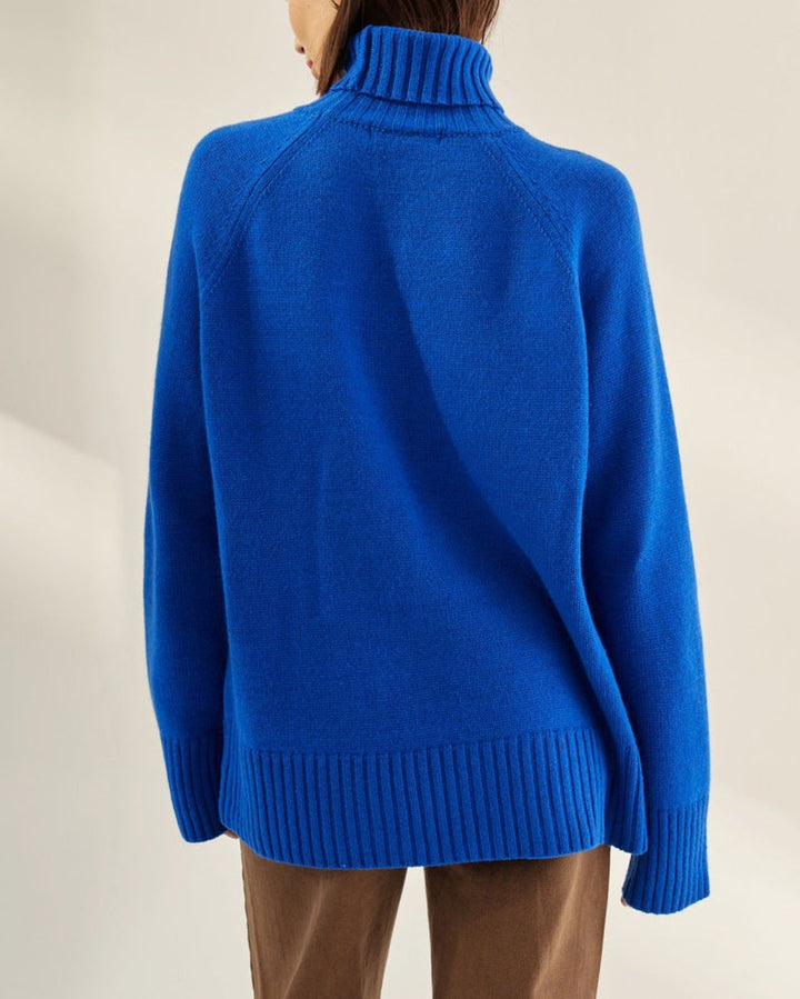 Turtleneck Sweater Casual Loose Knitted Pullover Tops