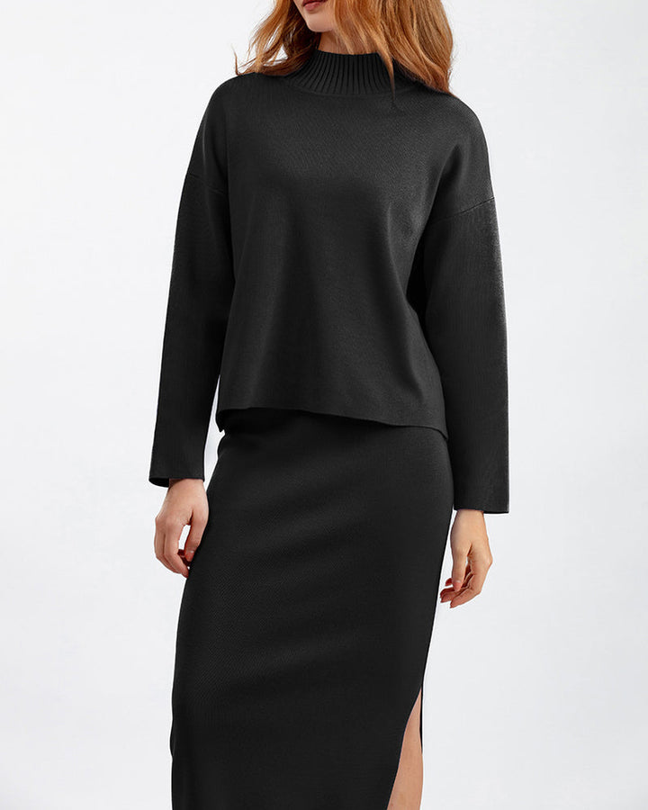 Casual Loose Fashion Long Skirt Two-piece Set