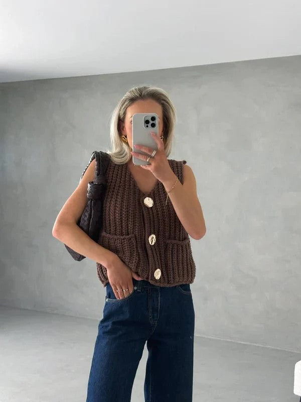 OLIVIA™ - CHUNKY KNIT VEST
