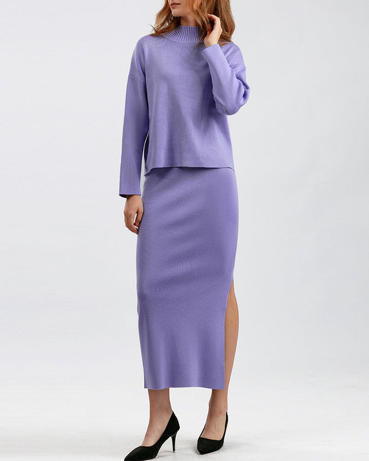 Casual Loose Fashion Long Skirt Two-piece Set