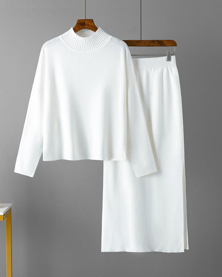 Casual Loose Fashion Long Skirt Two-piece Set