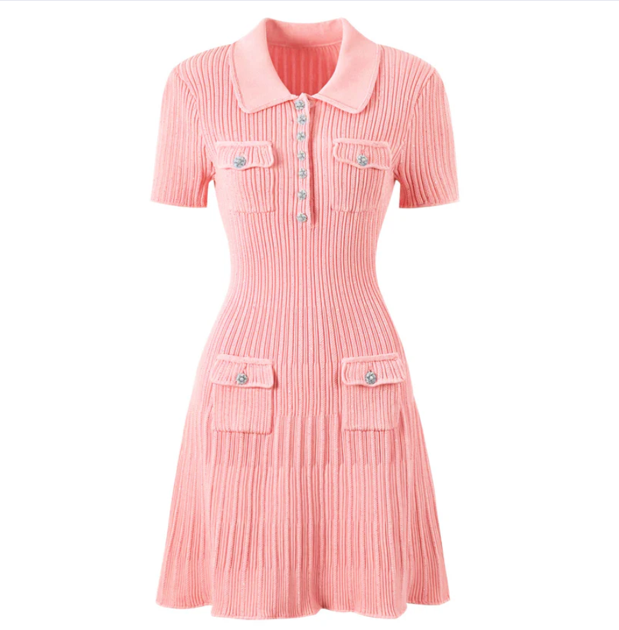 Caroline Knit Mini Dress