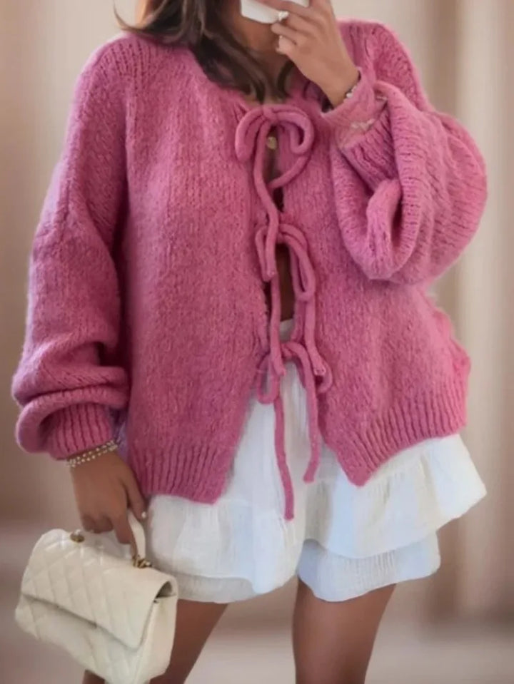 ELENA™ |Cardigan with tie closure