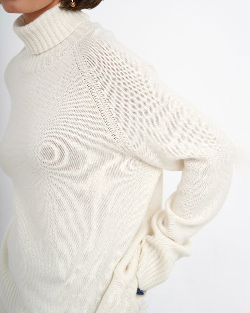 Turtleneck Sweater Casual Loose Knitted Pullover Tops
