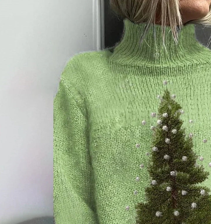 Fresh Green Long Sleeve Sweater