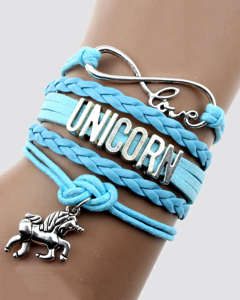 Unicorn Decor Layered Bracelet