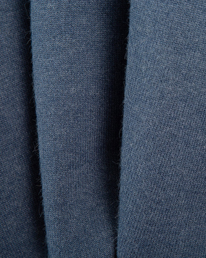 Casual Two-Pieces Outfits Lapel V Neck Sweater and Trousers Sets