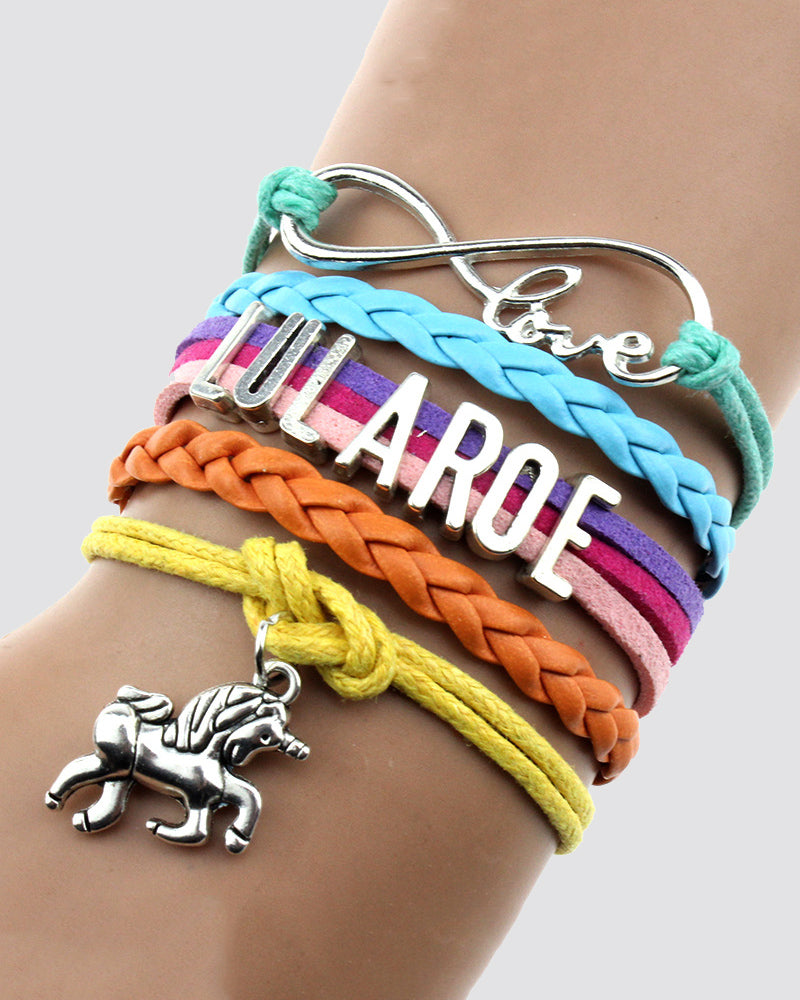 Unicorn Decor Layered Bracelet