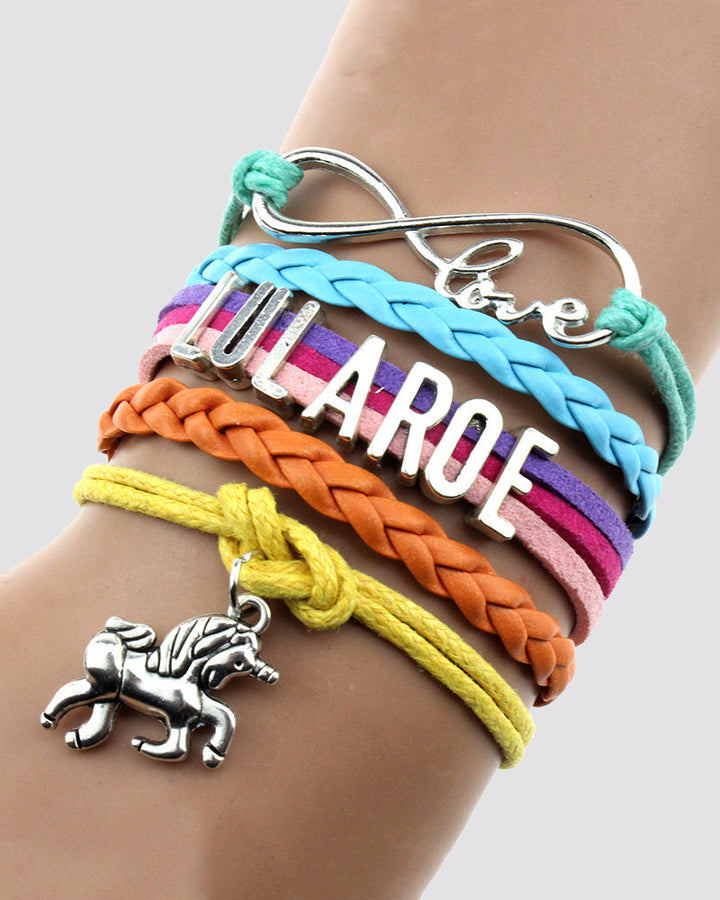 Unicorn Decor Layered Bracelet
