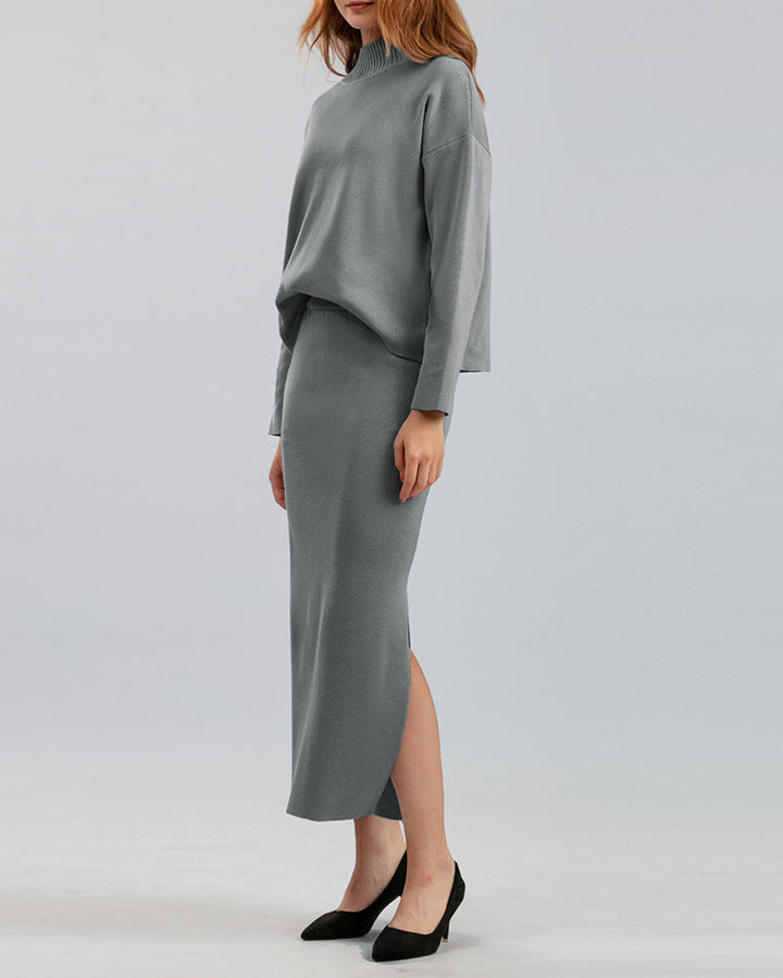 Casual Loose Fashion Long Skirt Two-piece Set