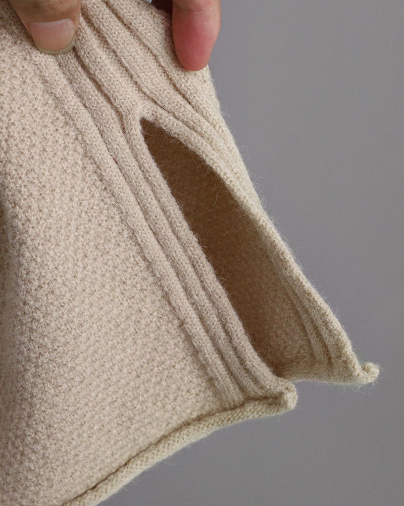 Casual Knit Two-Piece Set Loose-Fit Sweater and Wide-Leg Pants