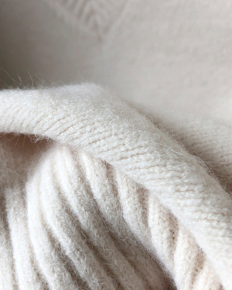 Soft Felt Loose Fit V Neck Sweater Vest