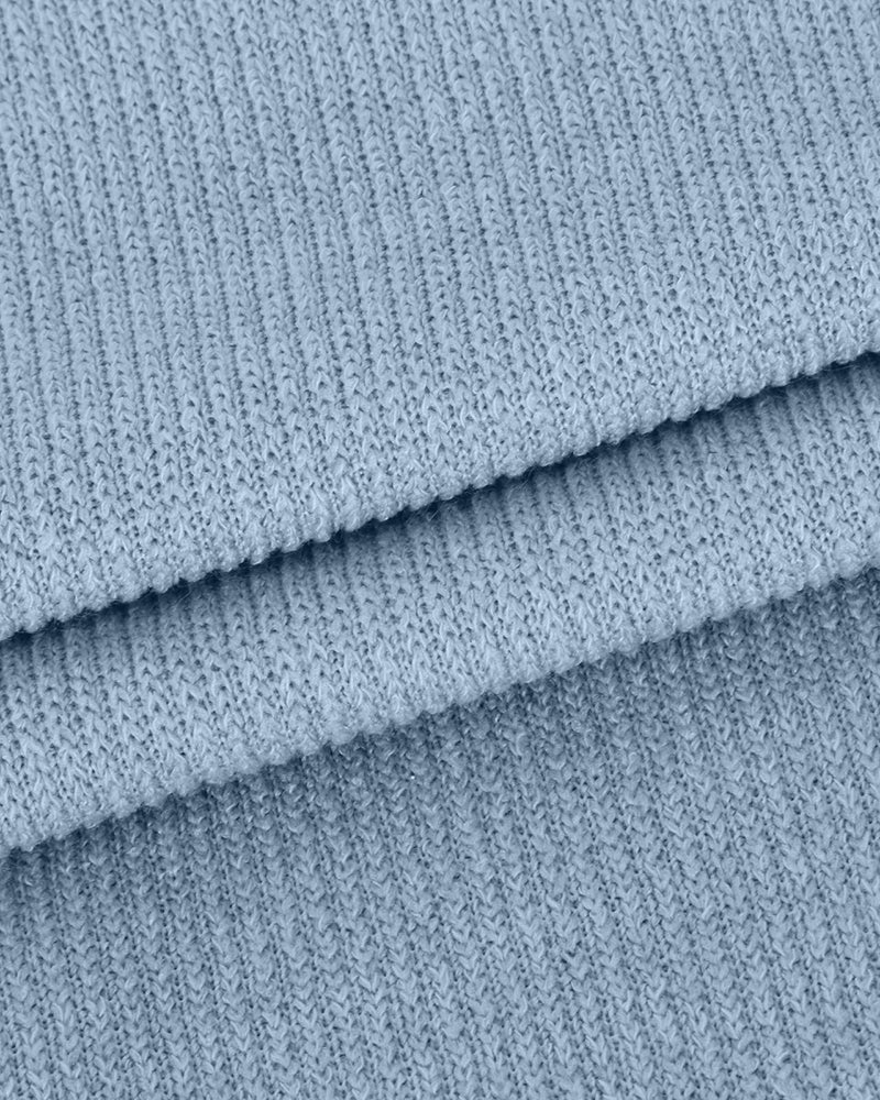 Casual Street Loose Two-piece Sweatsuit Hooded Knitted Loose Top + Wide-leg Pants