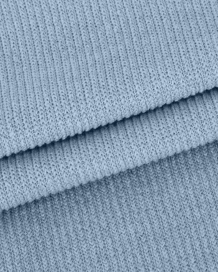 Casual Street Loose Two-piece Sweatsuit Hooded Knitted Loose Top + Wide-leg Pants