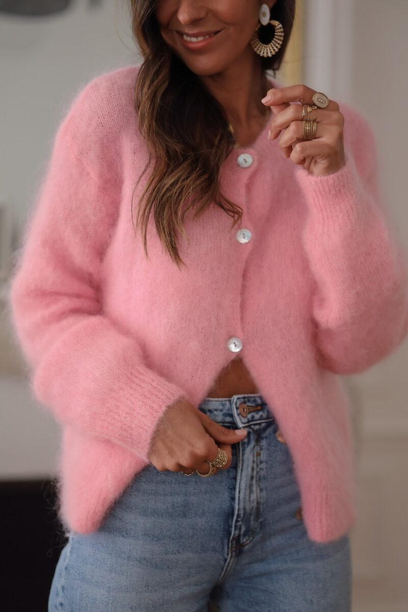 Sweet Long Sleeve Plain Cardigan