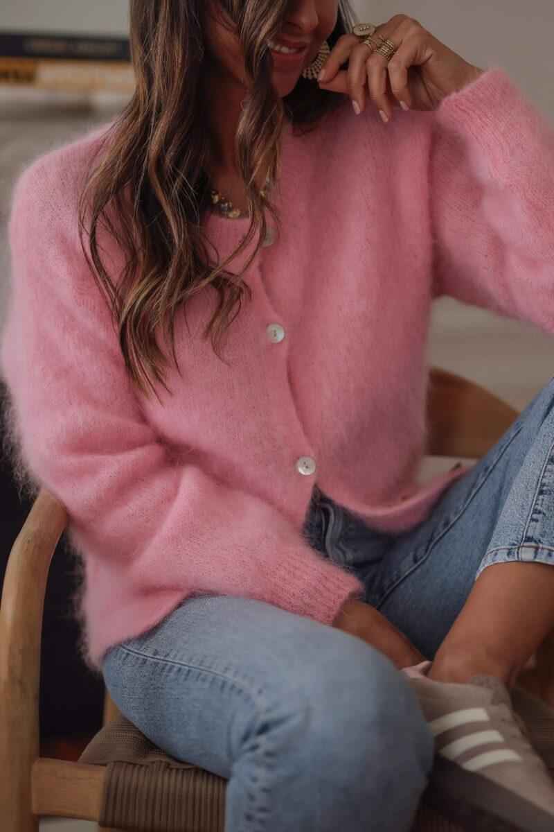 Sweet Long Sleeve Plain Cardigan