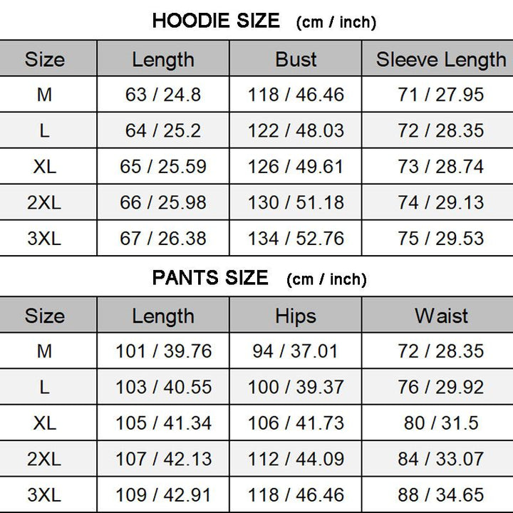 Casual and comfortable hooded sweatshirt suit